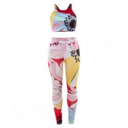 Conjunto de roupa esportiva fitness feminina, top leggings regata, roupa para ginástica e corrida zf185