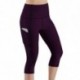 Bolso sólido esporte yoga calças de cintura alta malha esporte leggings de fitness mulheres yoga leggings treinamento correndo c