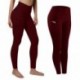 Bolso sólido esporte yoga calças de cintura alta malha esporte leggings de fitness mulheres yoga leggings treinamento correndo c